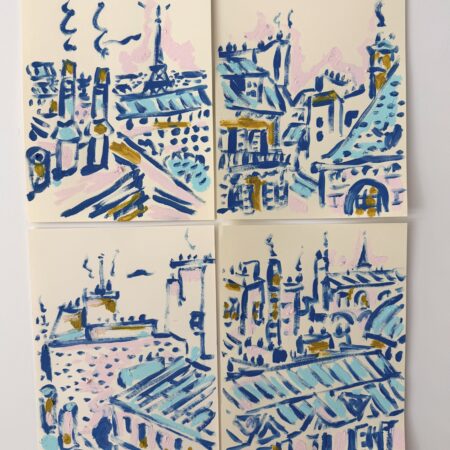 Parisian Rooftops (Set of 4)