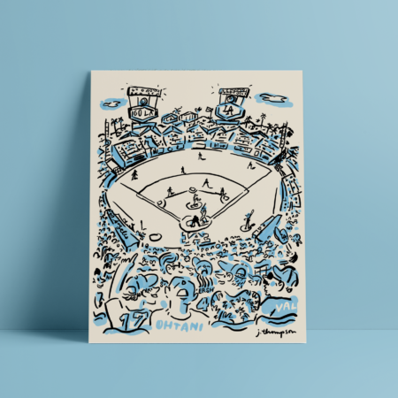 It's Time for Dodgers Baseball (8"x 10" Print)